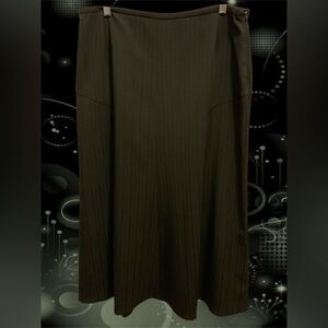 VTG 90s/Y2K HARVÉ BENARD BY BENARD HOLTZMAN Black Pinstripe Maxi Skirt Size 12